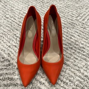 Orange aldo heels